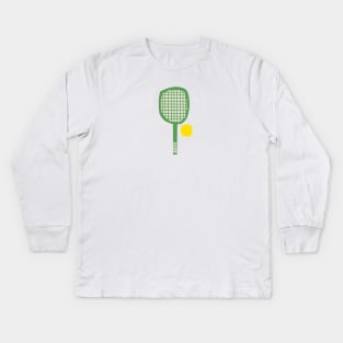 Tennis Anyone? Kids Long Sleeve T-Shirt